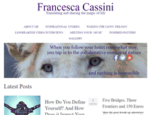 Tablet Screenshot of francescacassini.com